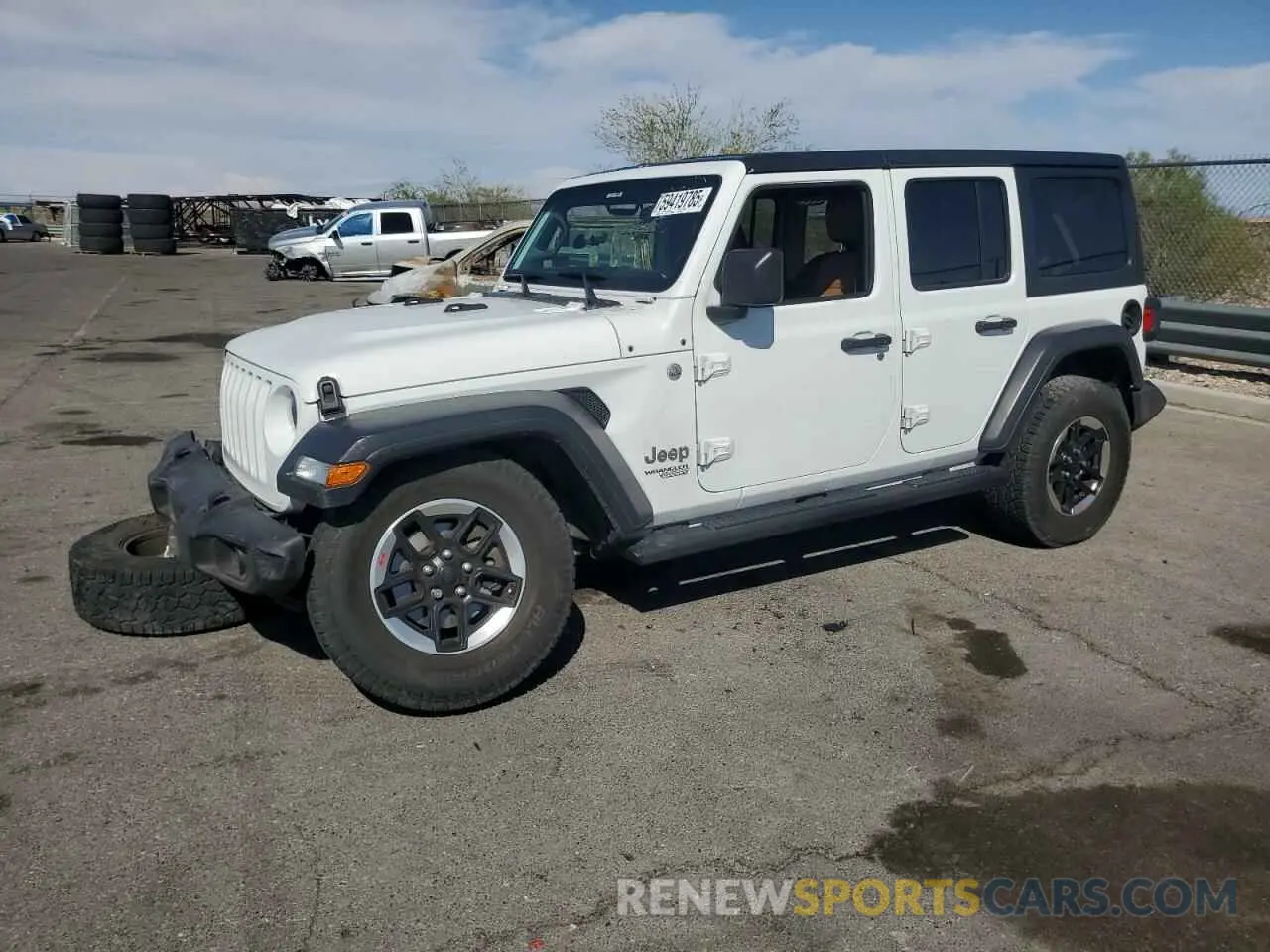 1 Photograph of a damaged car 1C4HJXDG4LW209887 JEEP WRANGLER 2020