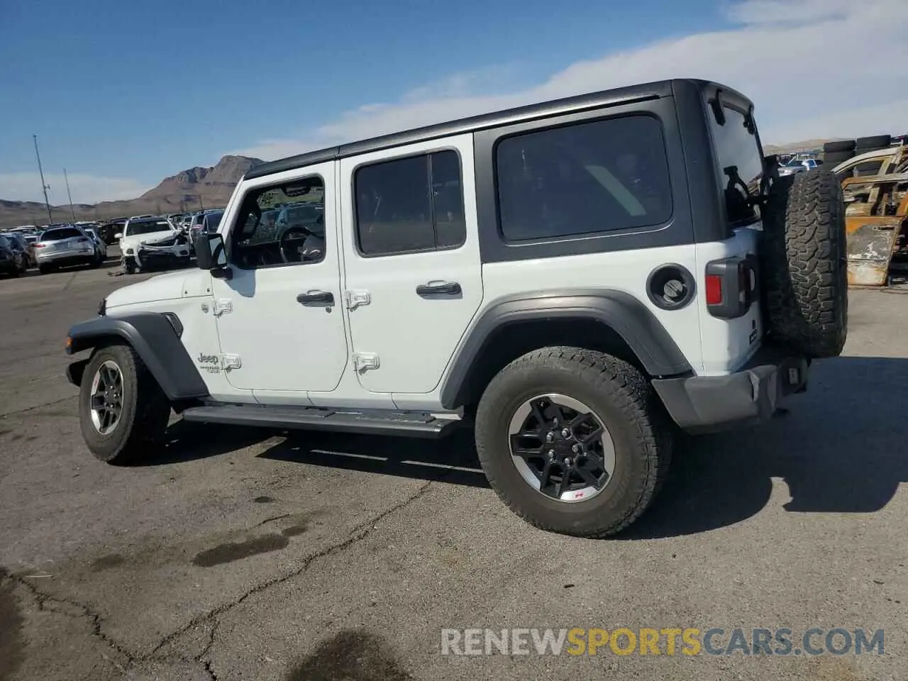 2 Photograph of a damaged car 1C4HJXDG4LW209887 JEEP WRANGLER 2020