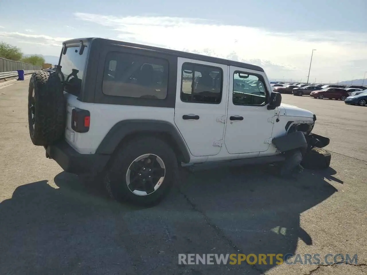 3 Photograph of a damaged car 1C4HJXDG4LW209887 JEEP WRANGLER 2020