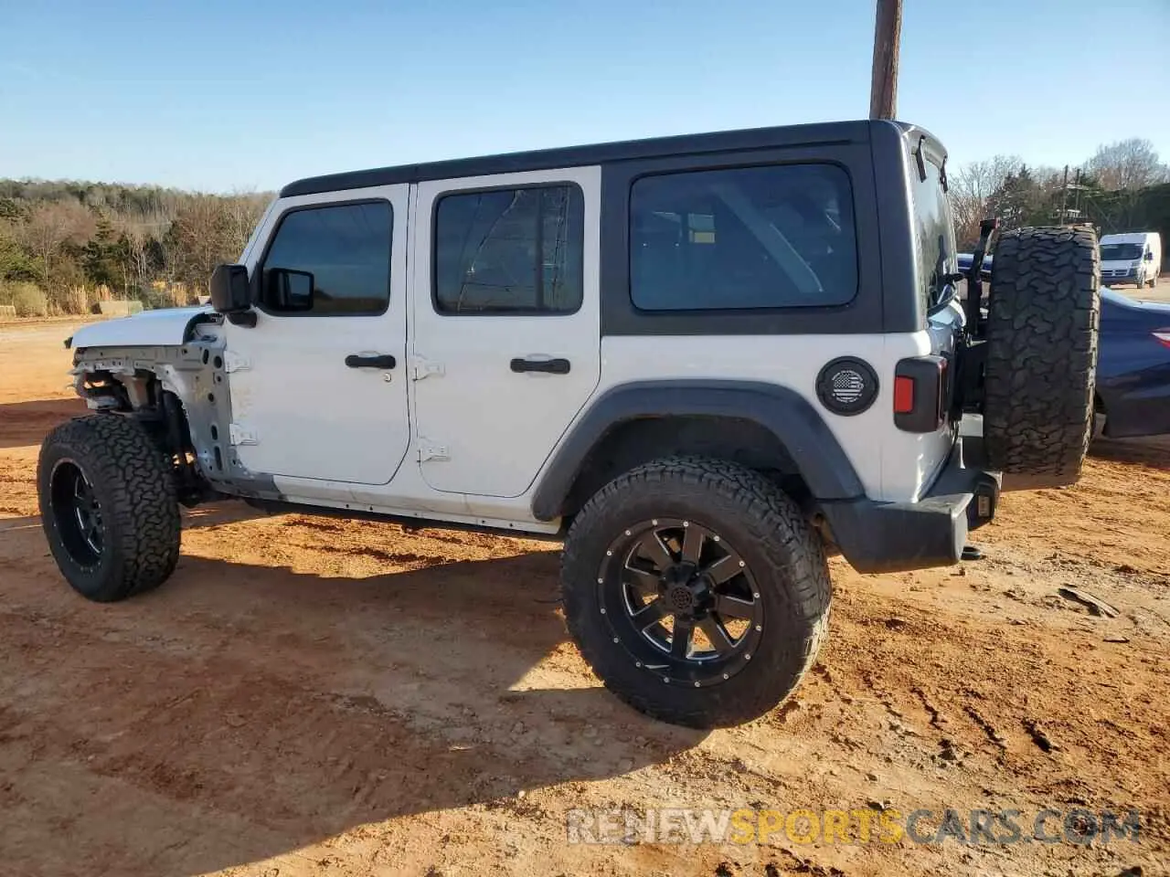 2 Photograph of a damaged car 1C4HJXDG4LW296898 JEEP WRANGLER 2020
