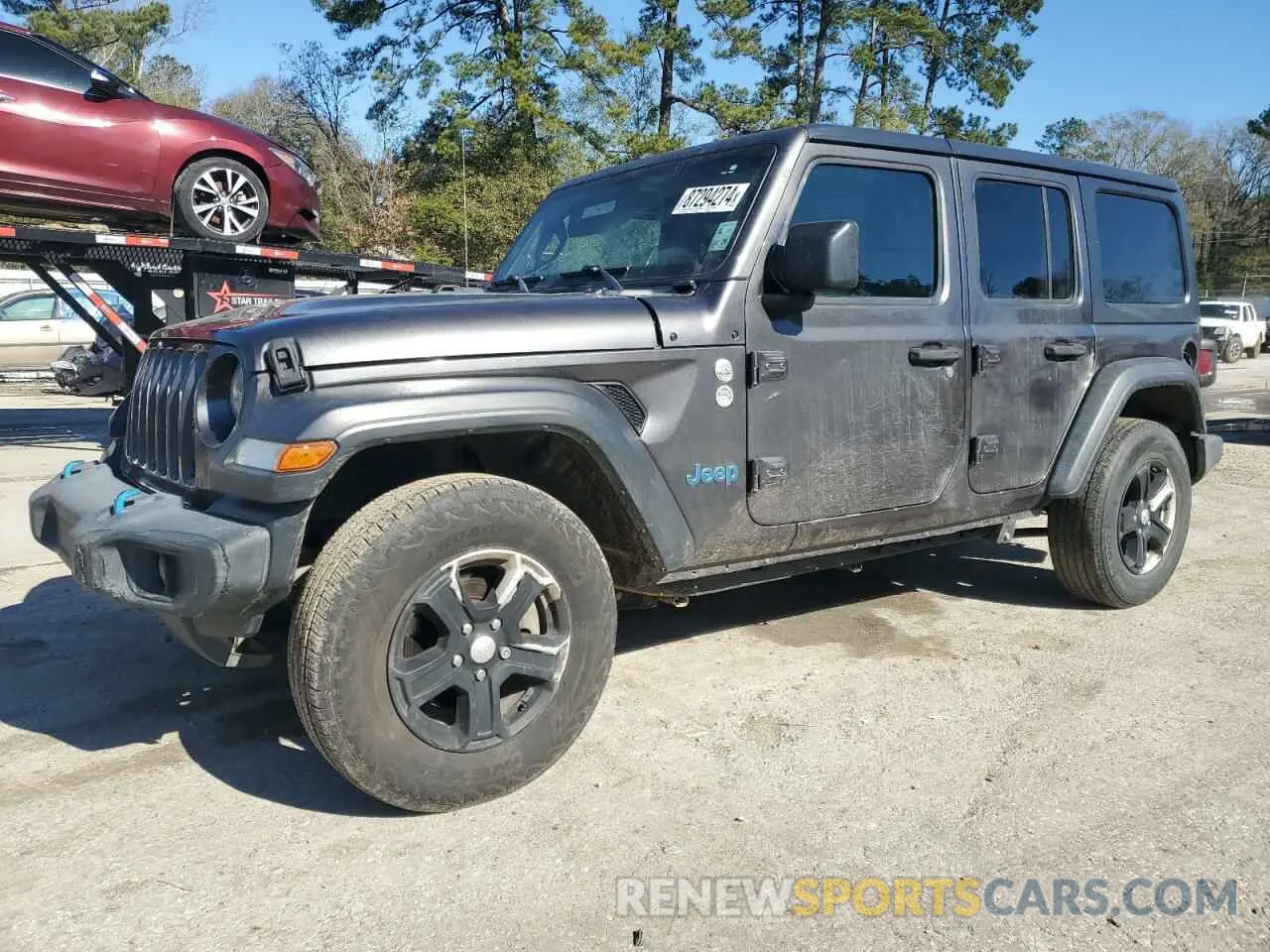 1 Photograph of a damaged car 1C4HJXDG4LW310556 JEEP WRANGLER 2020