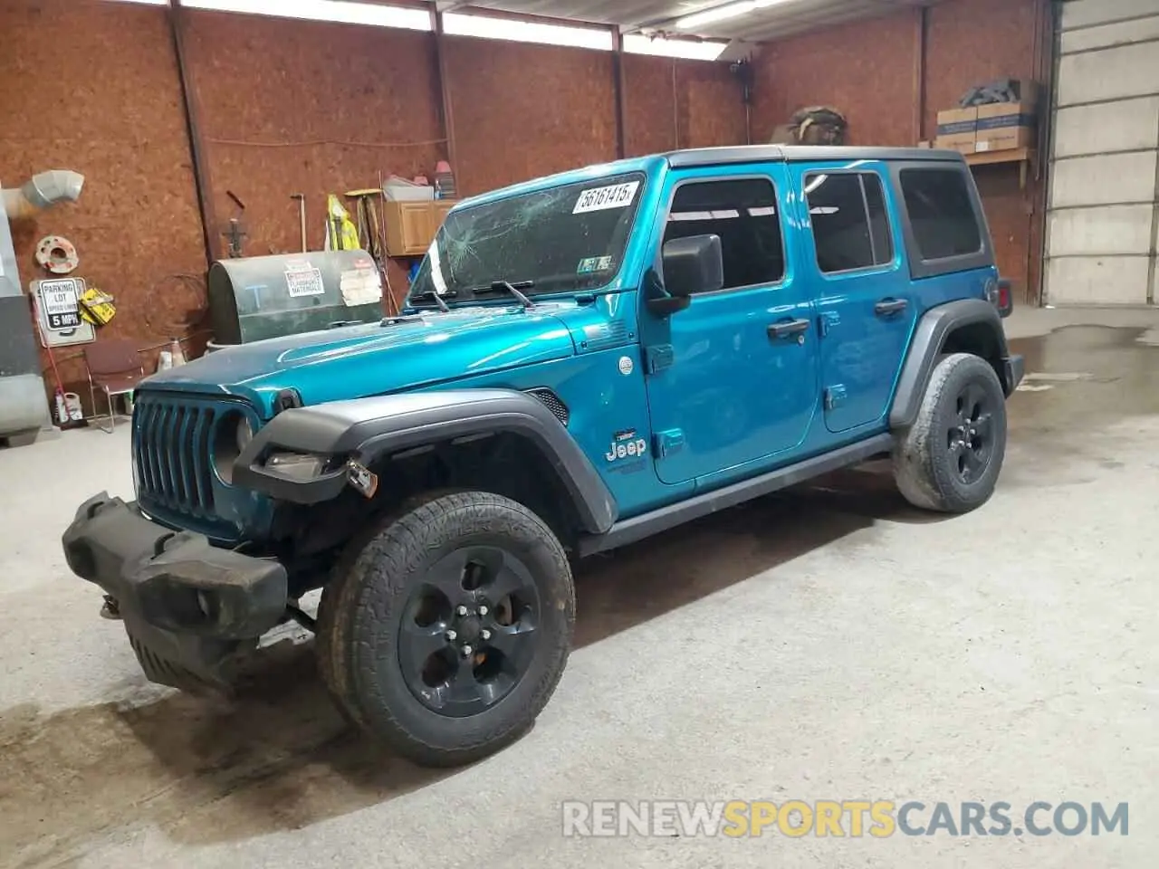 1 Photograph of a damaged car 1C4HJXDG4LW310881 JEEP WRANGLER 2020