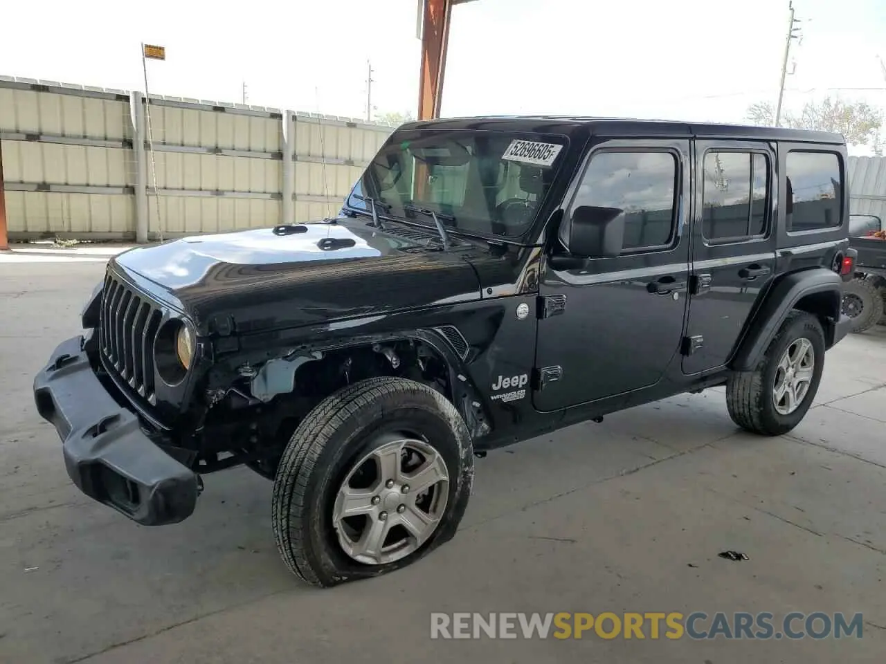 1 Photograph of a damaged car 1C4HJXDG6LW286387 JEEP WRANGLER 2020