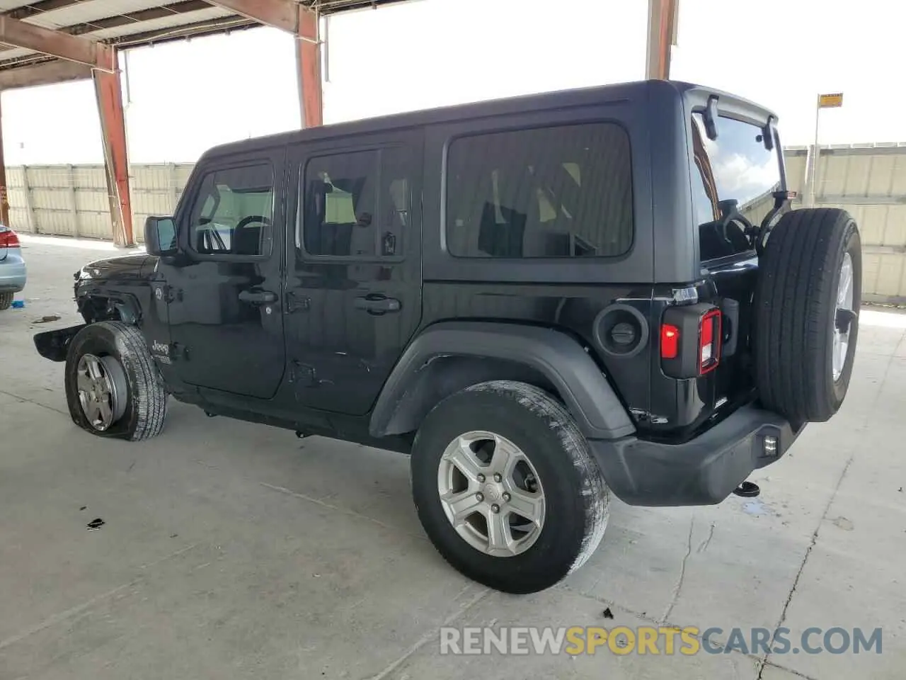 2 Photograph of a damaged car 1C4HJXDG6LW286387 JEEP WRANGLER 2020
