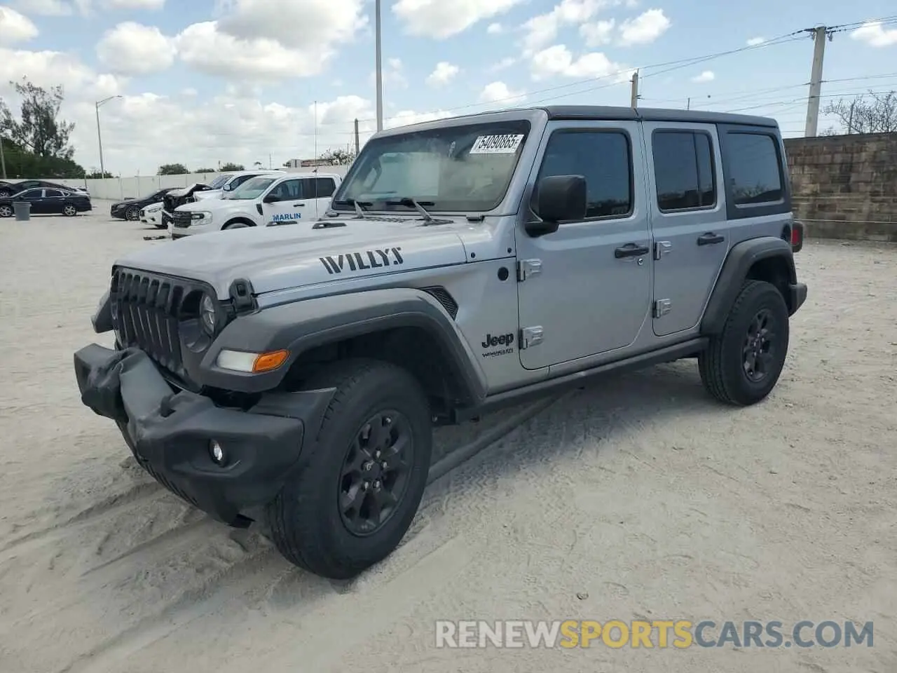 1 Photograph of a damaged car 1C4HJXDG7LW186671 JEEP WRANGLER 2020