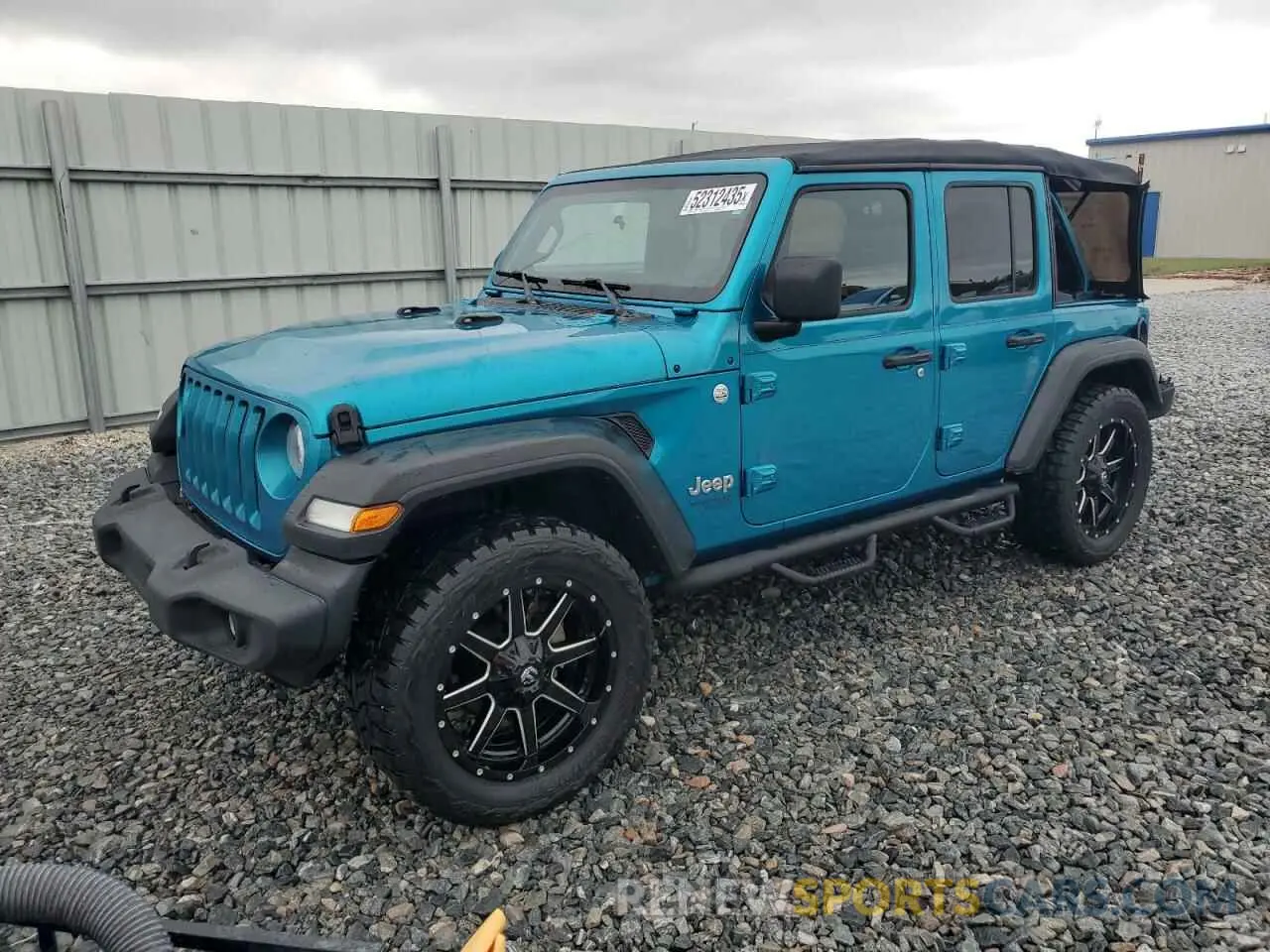 1 Photograph of a damaged car 1C4HJXDG7LW201640 JEEP WRANGLER 2020