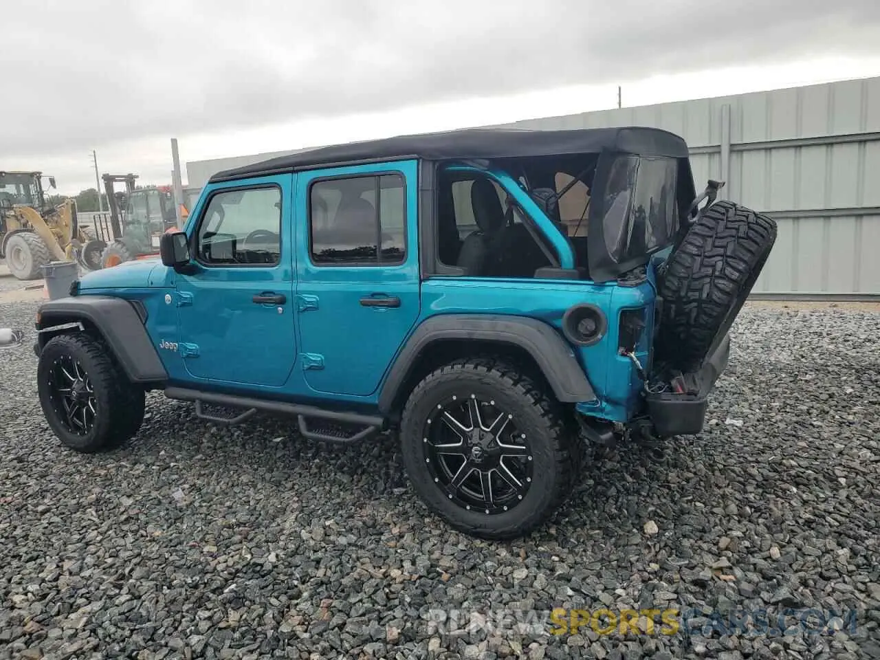2 Photograph of a damaged car 1C4HJXDG7LW201640 JEEP WRANGLER 2020