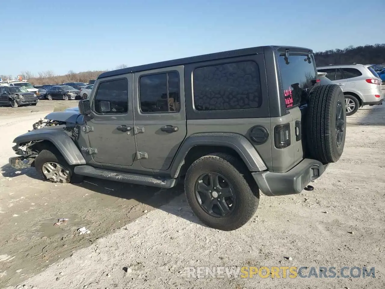 2 Photograph of a damaged car 1C4HJXDG7LW271235 JEEP WRANGLER 2020
