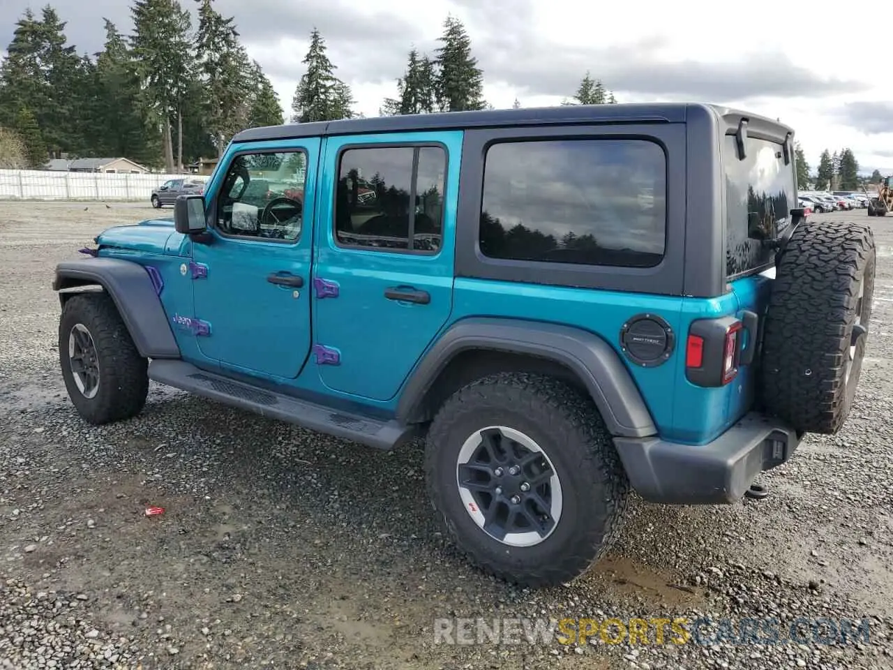 2 Photograph of a damaged car 1C4HJXDG9LW215121 JEEP WRANGLER 2020