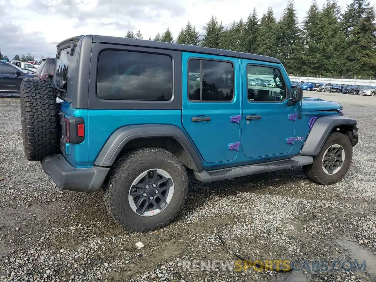 3 Photograph of a damaged car 1C4HJXDG9LW215121 JEEP WRANGLER 2020