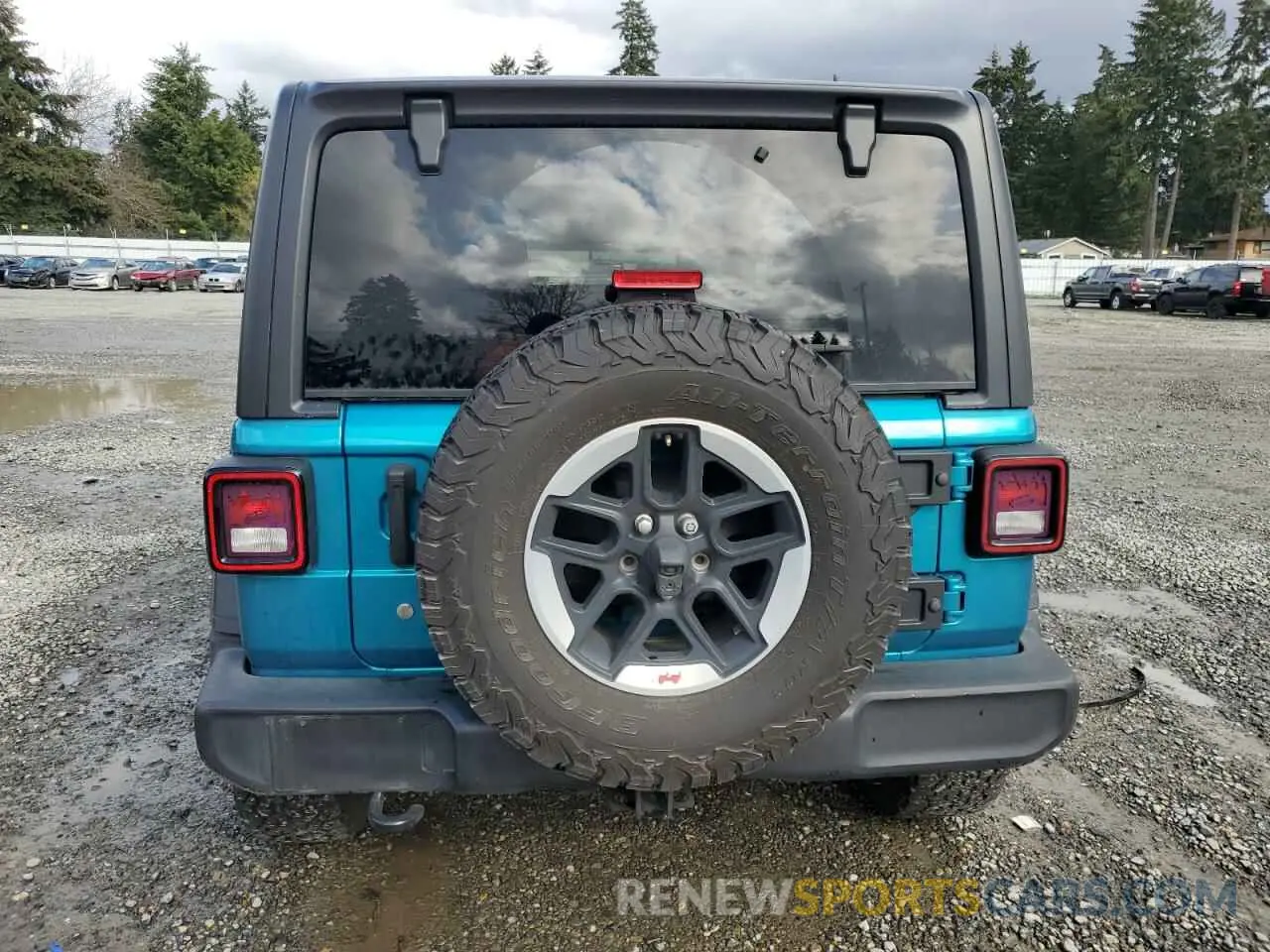 6 Photograph of a damaged car 1C4HJXDG9LW215121 JEEP WRANGLER 2020