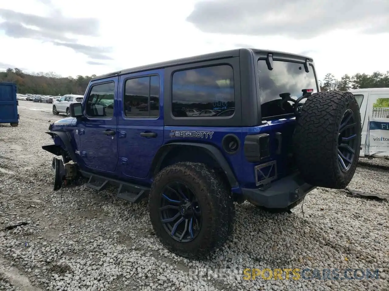 2 Photograph of a damaged car 1C4HJXDGXLW311002 JEEP WRANGLER 2020