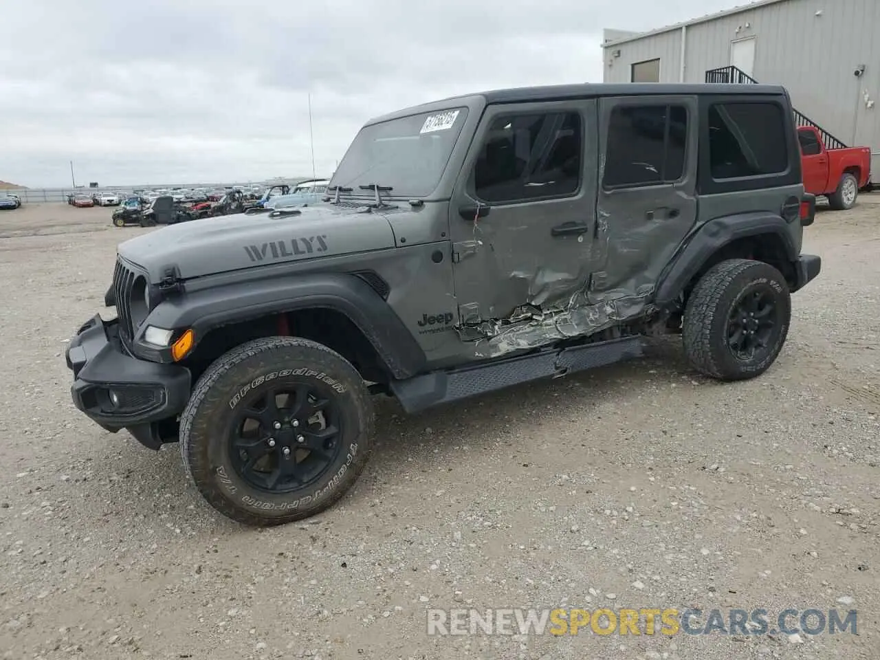 1 Photograph of a damaged car 1C4HJXDM2LW345683 JEEP WRANGLER 2020