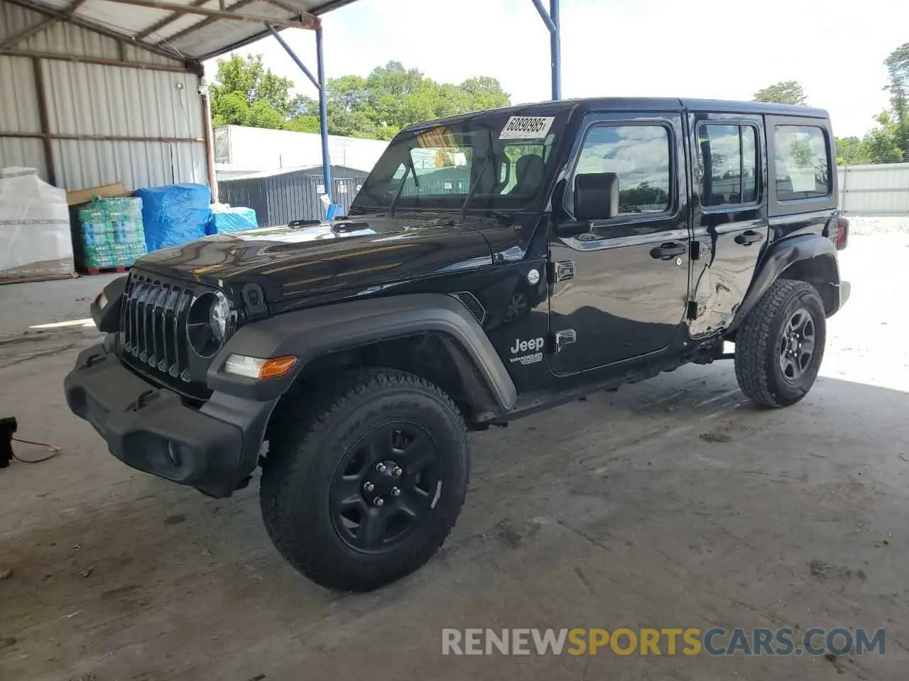 1 Photograph of a damaged car 1C4HJXDM3LW231868 JEEP WRANGLER 2020