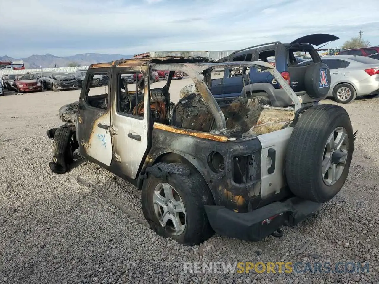 2 Photograph of a damaged car 1C4HJXDN0LW230671 JEEP WRANGLER 2020