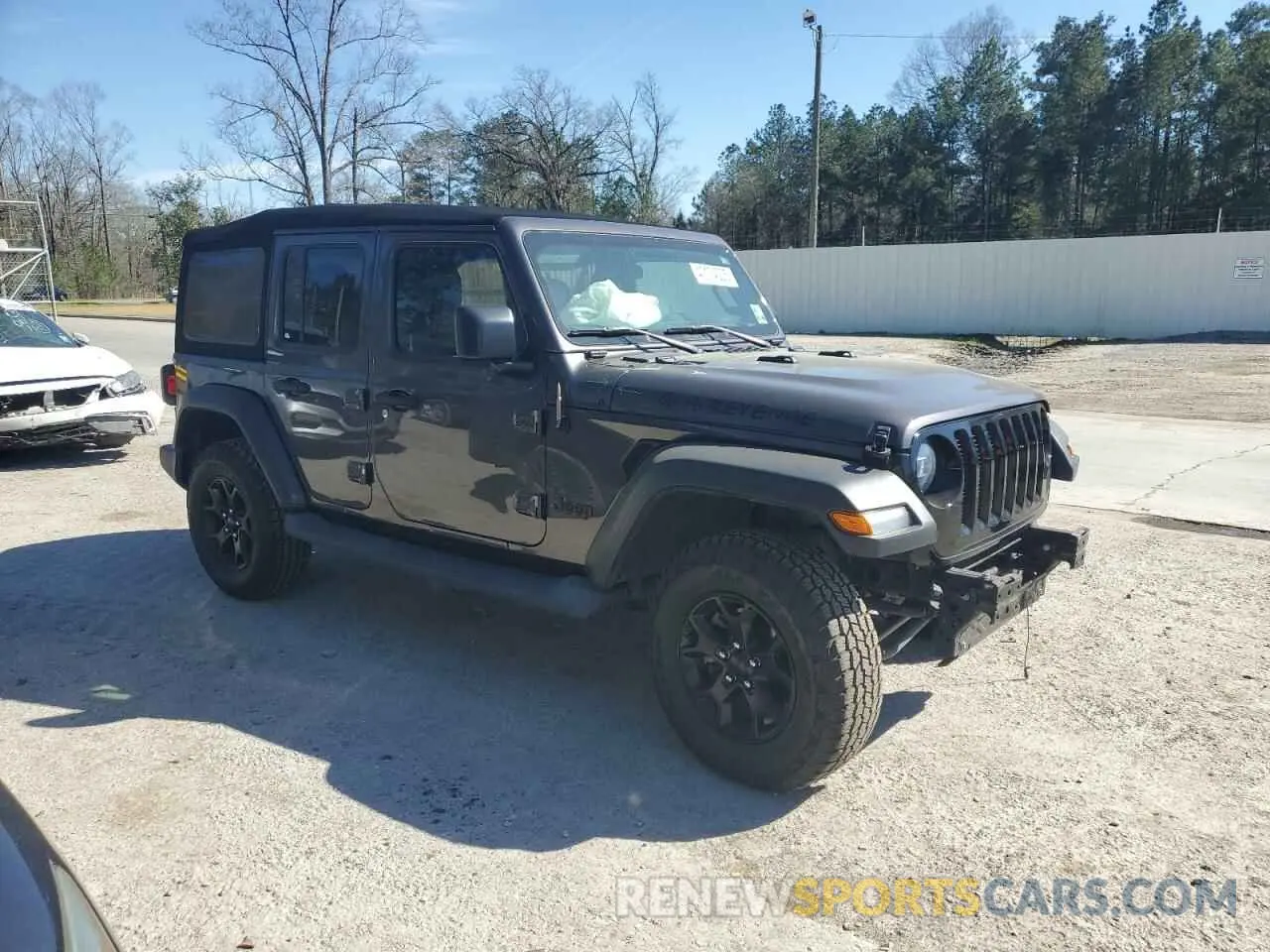 4 Photograph of a damaged car 1C4HJXDN0LW237426 JEEP WRANGLER 2020