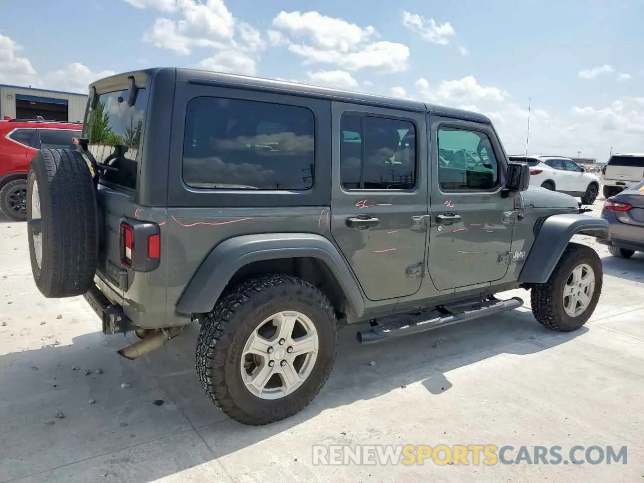 3 Photograph of a damaged car 1C4HJXDN0LW276906 JEEP WRANGLER 2020