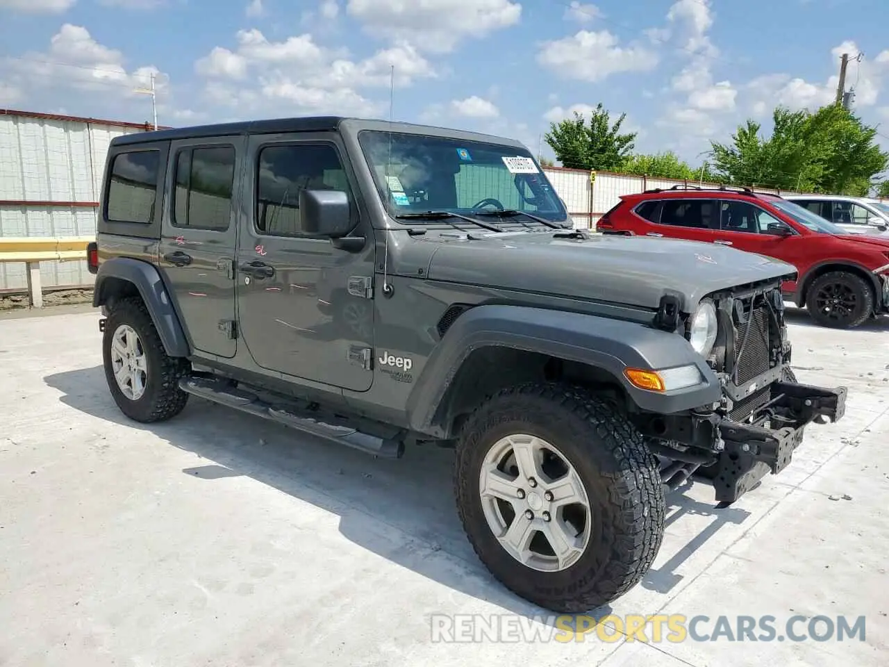 4 Photograph of a damaged car 1C4HJXDN0LW276906 JEEP WRANGLER 2020