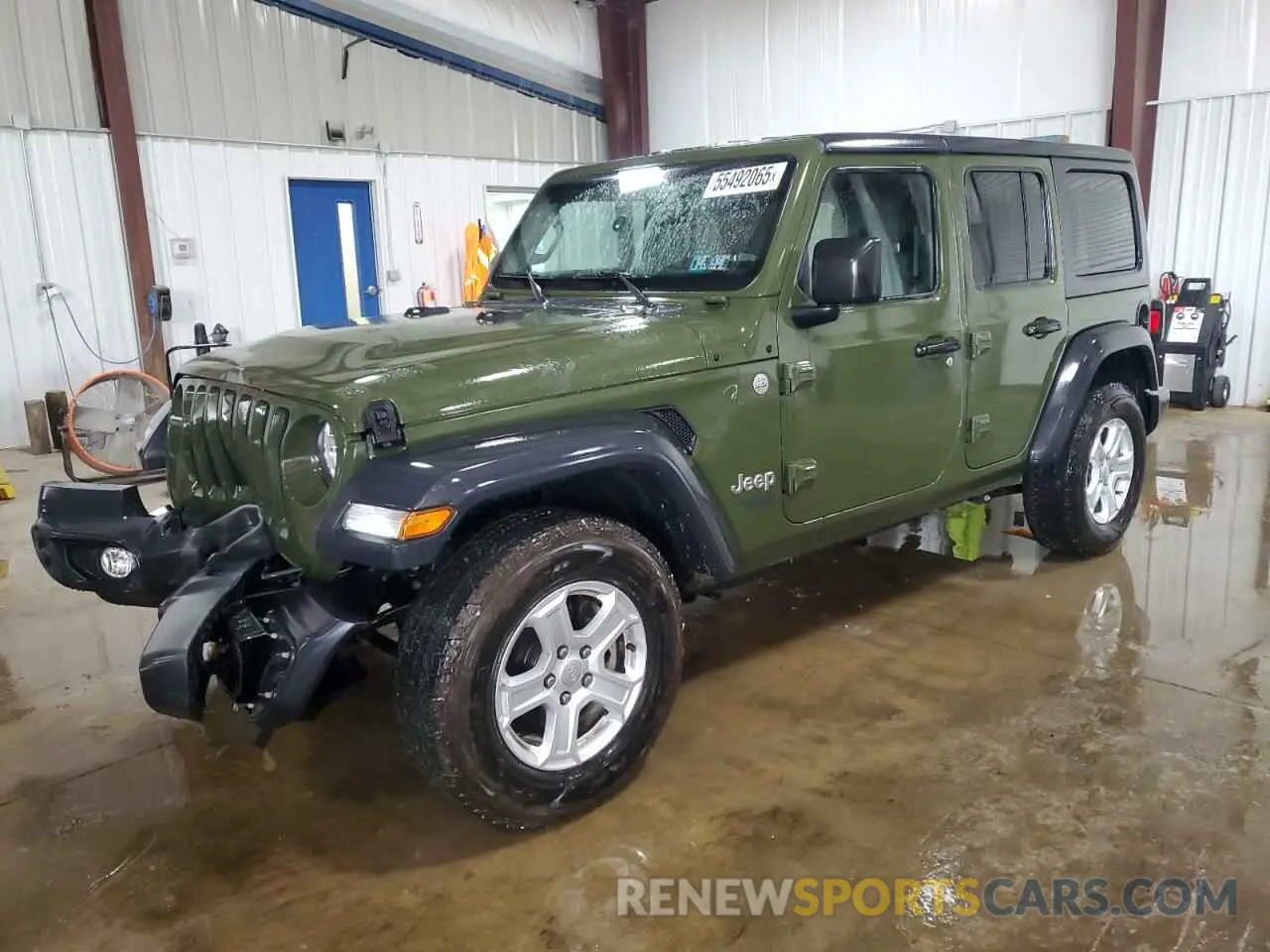 1 Photograph of a damaged car 1C4HJXDN0LW344315 JEEP WRANGLER 2020