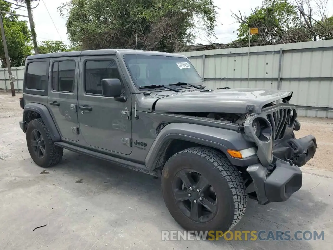 4 Photograph of a damaged car 1C4HJXDN1LW235278 JEEP WRANGLER 2020