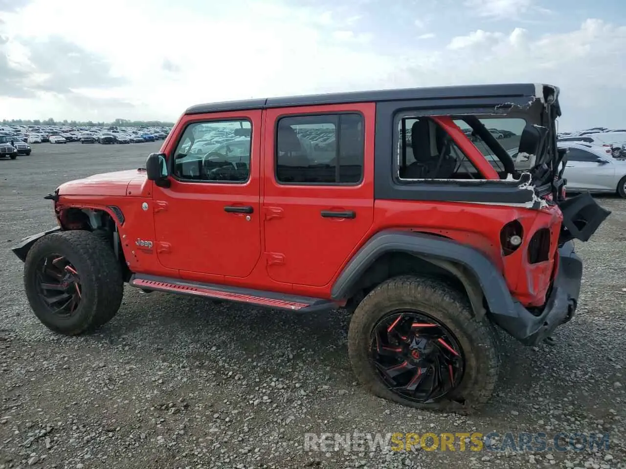 2 Photograph of a damaged car 1C4HJXDN2LW114016 JEEP WRANGLER 2020