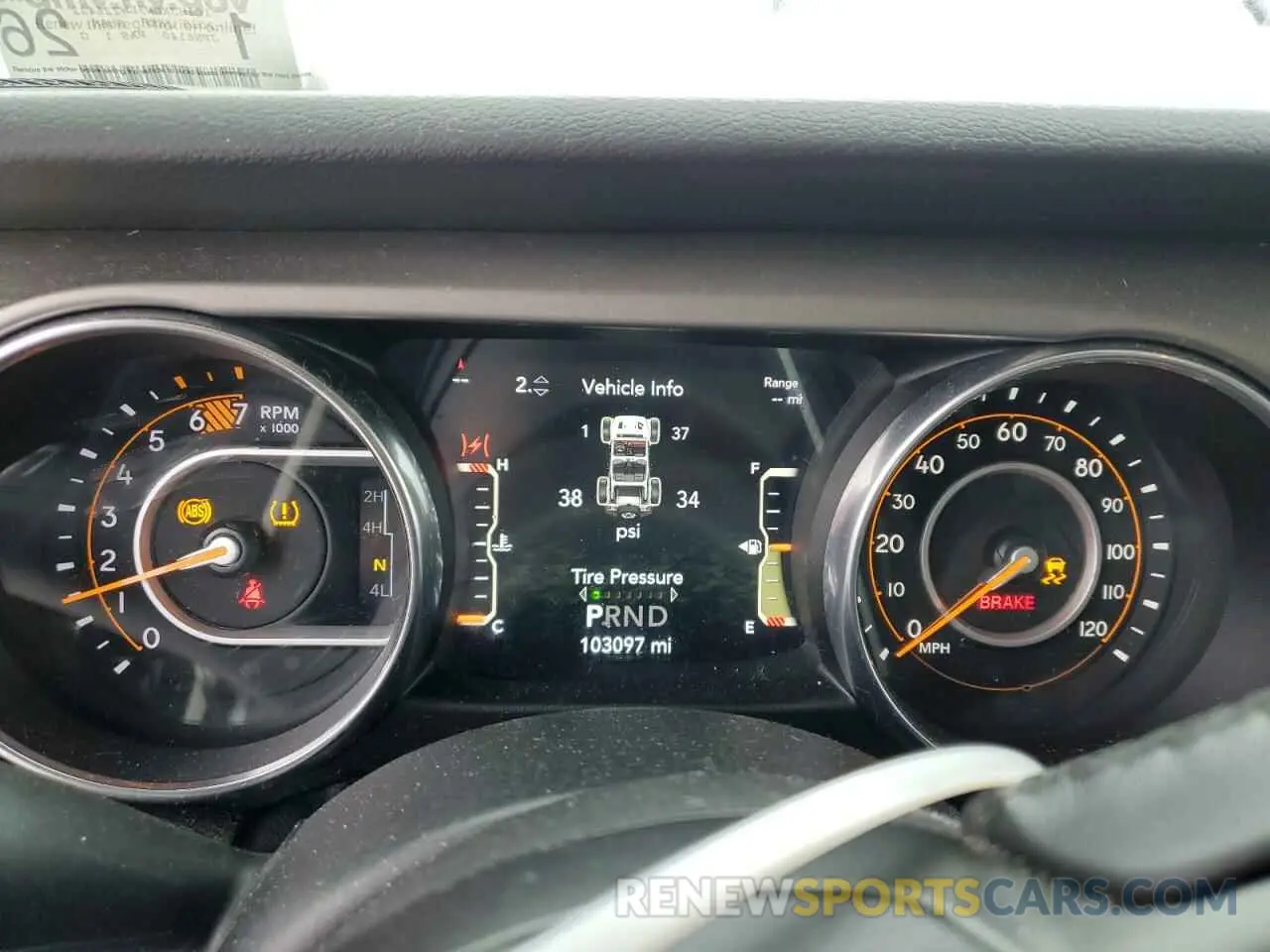 9 Photograph of a damaged car 1C4HJXDN3LW226422 JEEP WRANGLER 2020