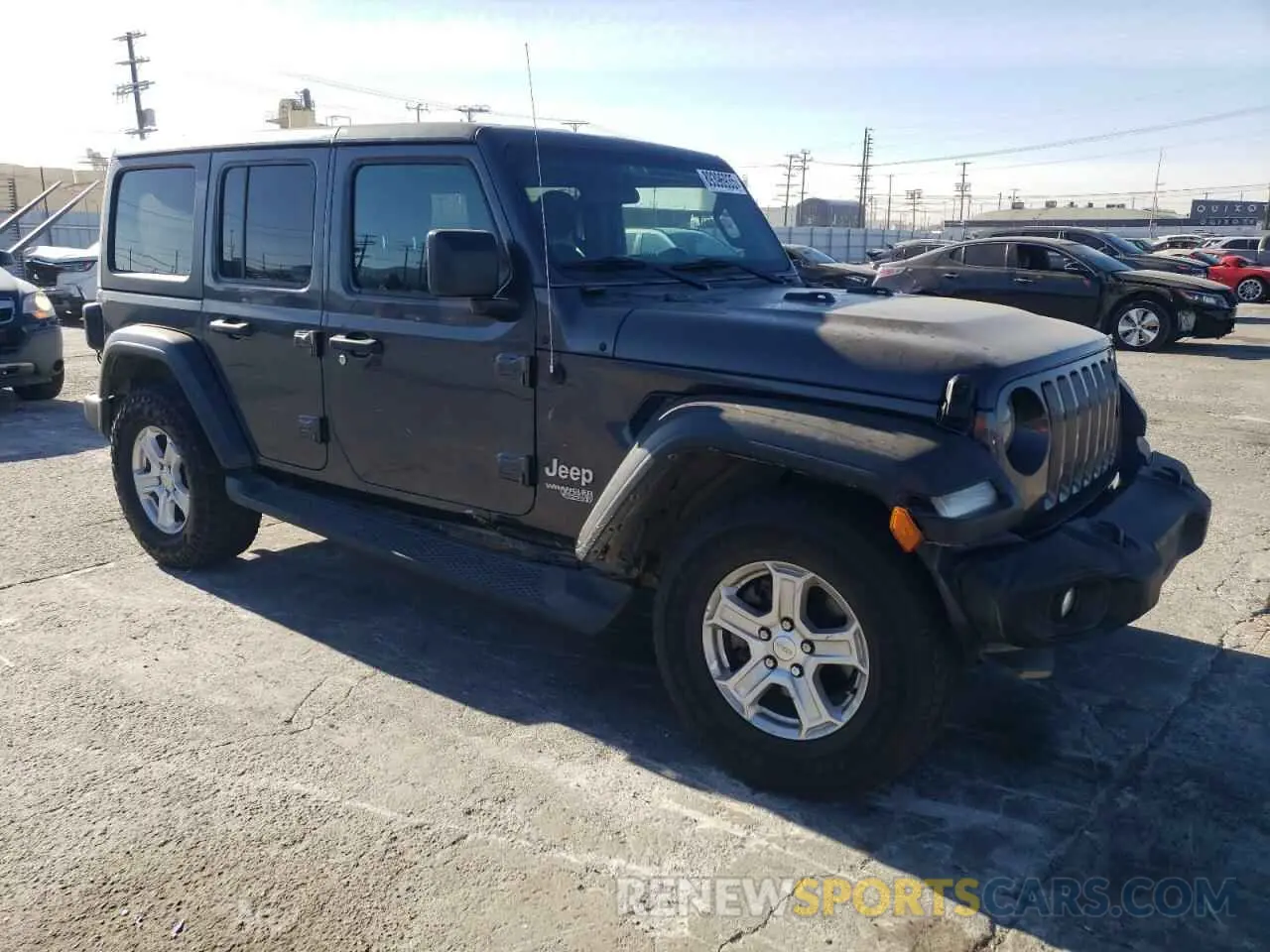 4 Photograph of a damaged car 1C4HJXDN3LW258996 JEEP WRANGLER 2020