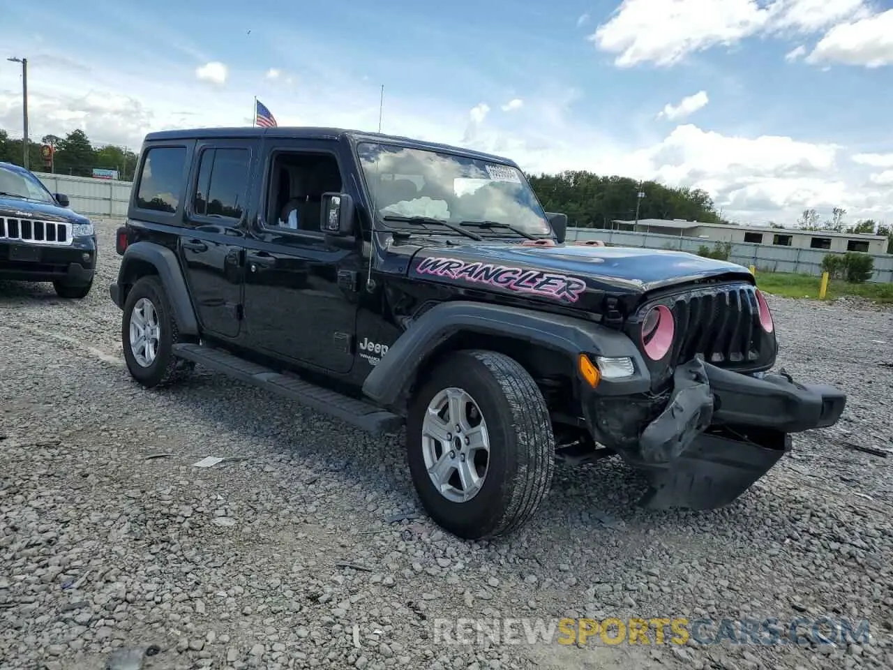 4 Photograph of a damaged car 1C4HJXDN3LW269738 JEEP WRANGLER 2020
