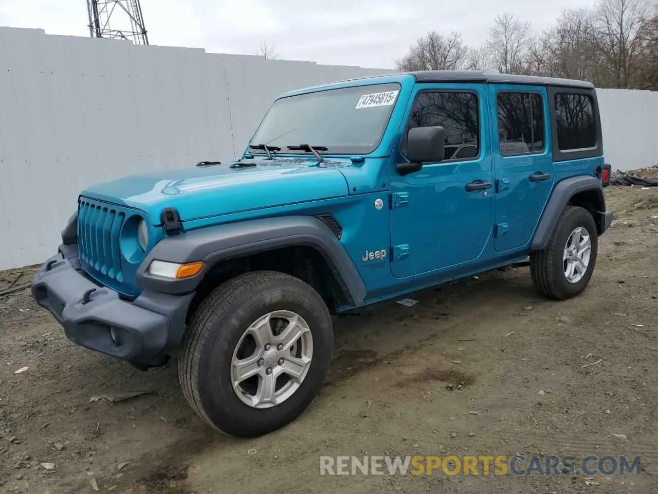 1 Photograph of a damaged car 1C4HJXDN4LW123686 JEEP WRANGLER 2020