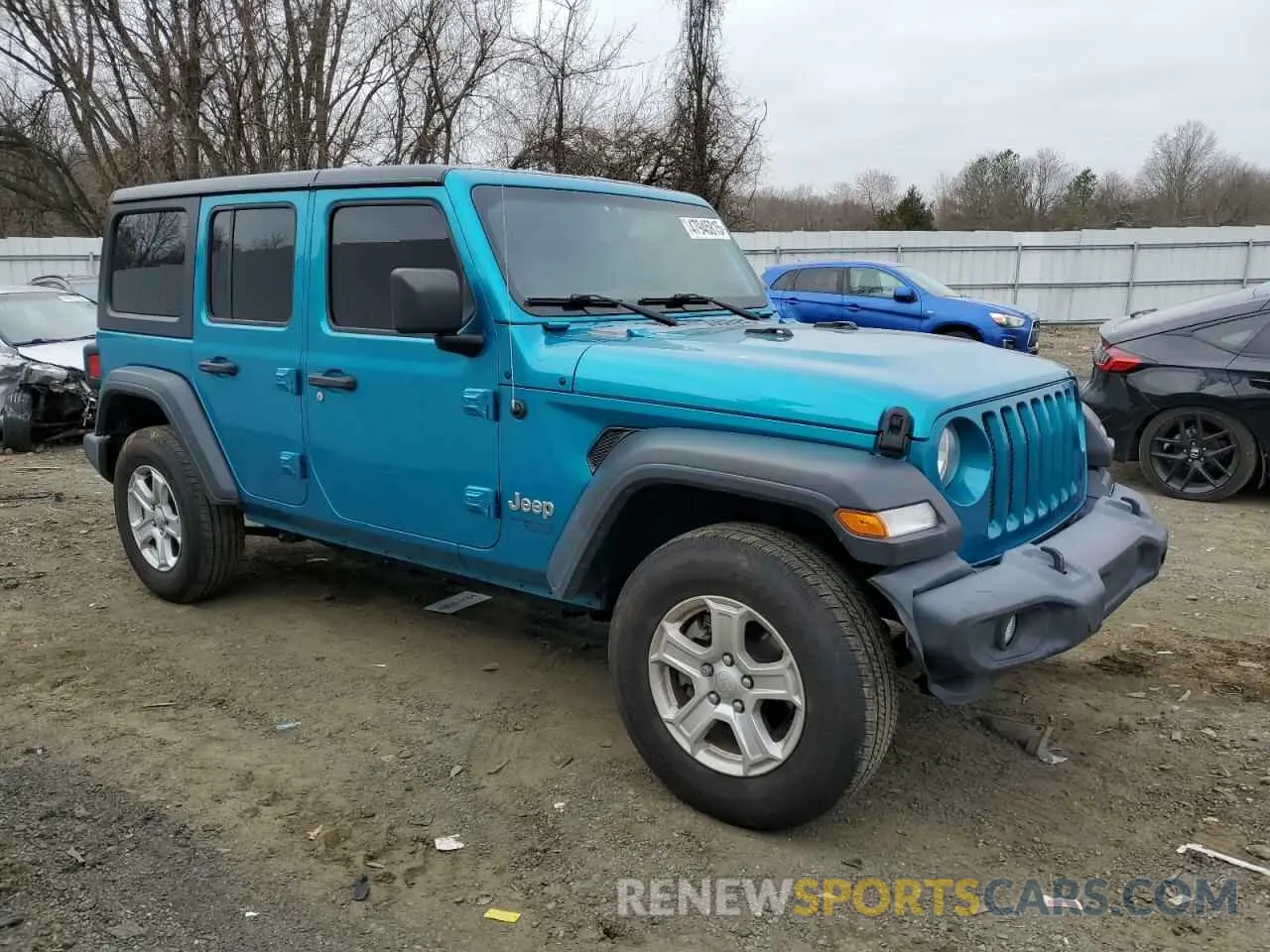 4 Photograph of a damaged car 1C4HJXDN4LW123686 JEEP WRANGLER 2020