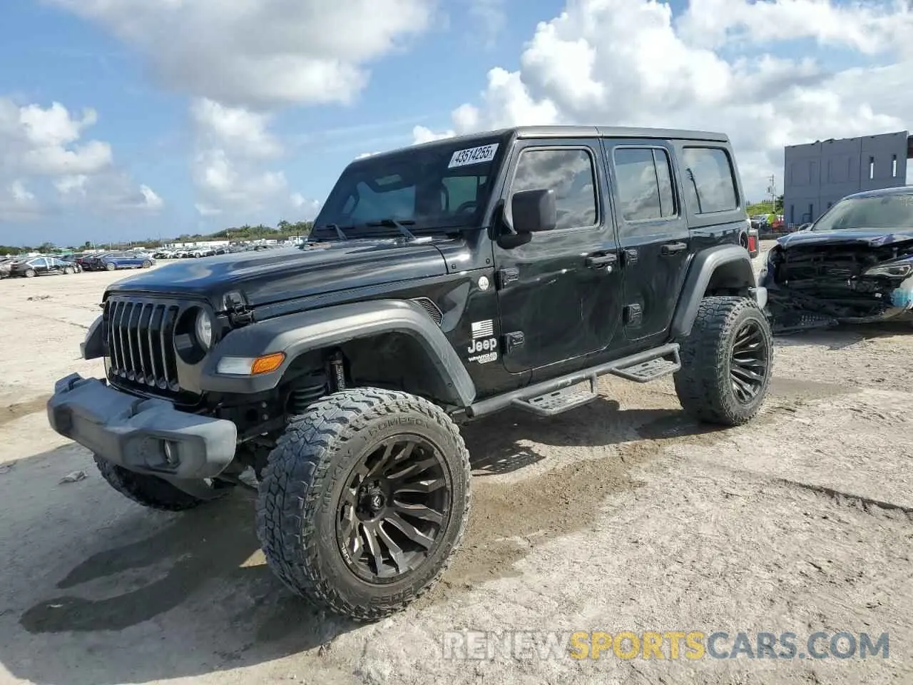 1 Photograph of a damaged car 1C4HJXDN4LW223755 JEEP WRANGLER 2020
