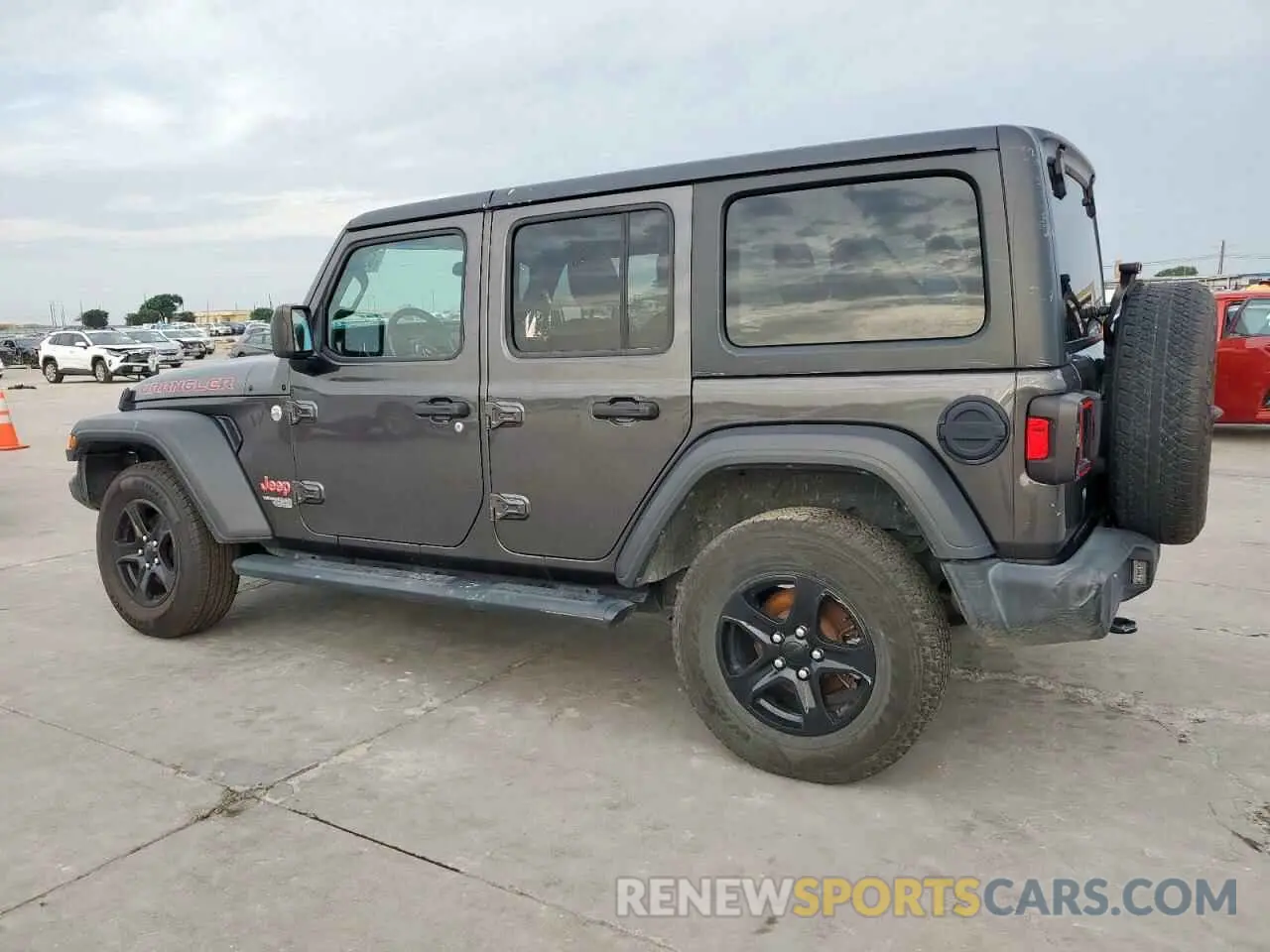 2 Photograph of a damaged car 1C4HJXDN7LW111094 JEEP WRANGLER 2020