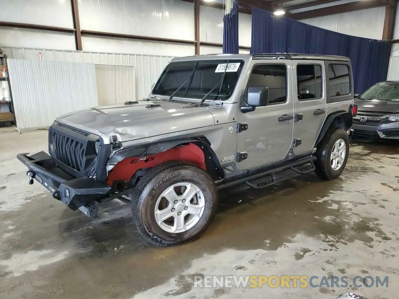 1 Photograph of a damaged car 1C4HJXDN7LW129496 JEEP WRANGLER 2020