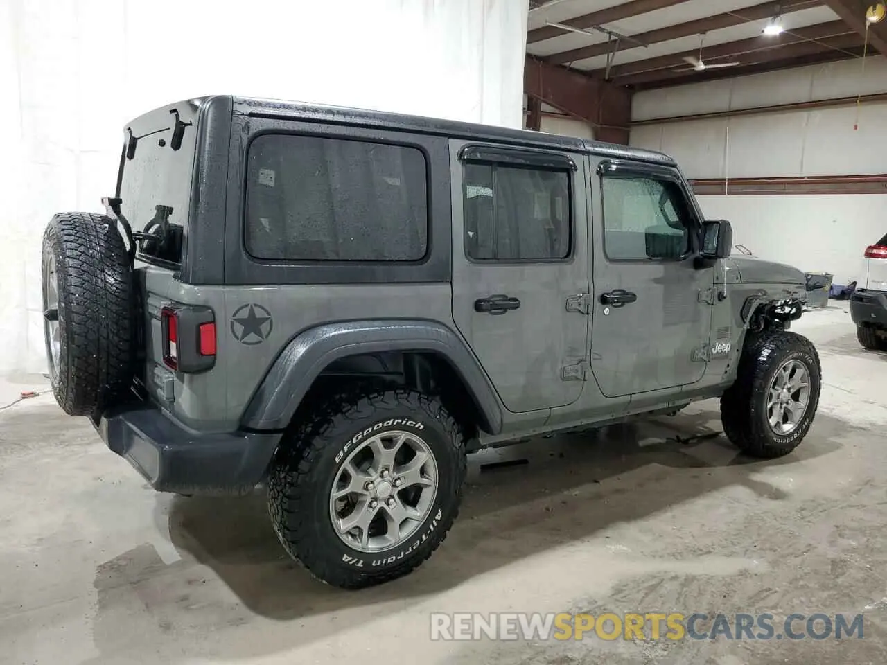 3 Photograph of a damaged car 1C4HJXDN7LW245474 JEEP WRANGLER 2020