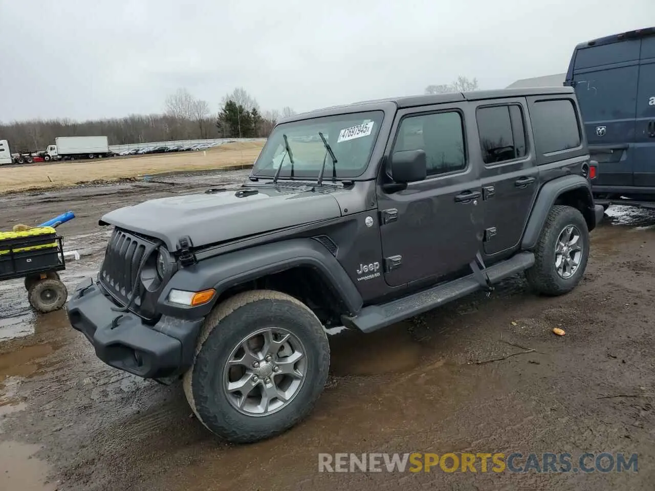 1 Photograph of a damaged car 1C4HJXDN7LW286915 JEEP WRANGLER 2020