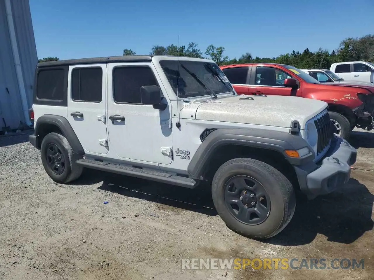 4 Photograph of a damaged car 1C4HJXDN9LW143514 JEEP WRANGLER 2020
