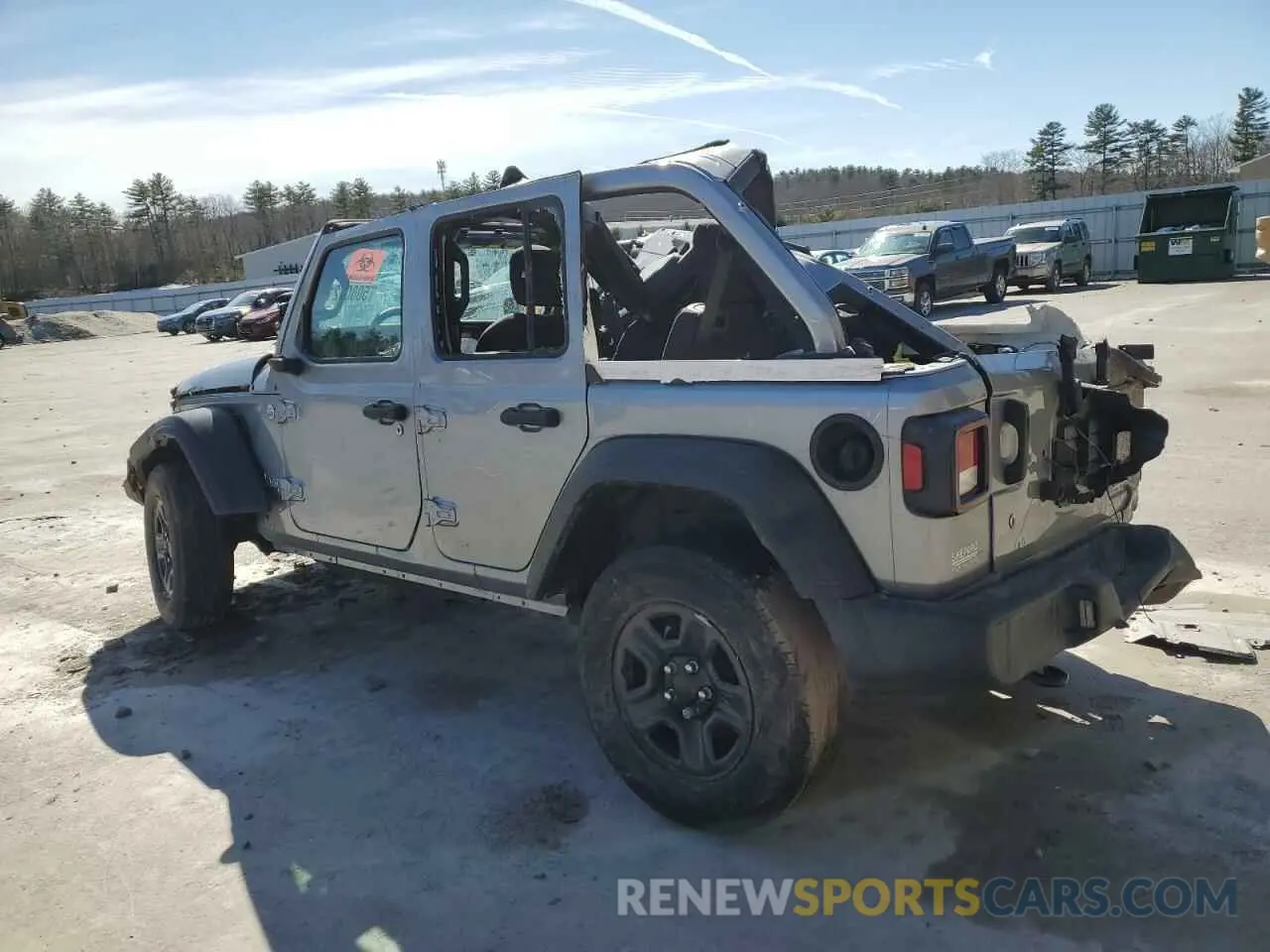 2 Photograph of a damaged car 1C4HJXDN9LW155470 JEEP WRANGLER 2020