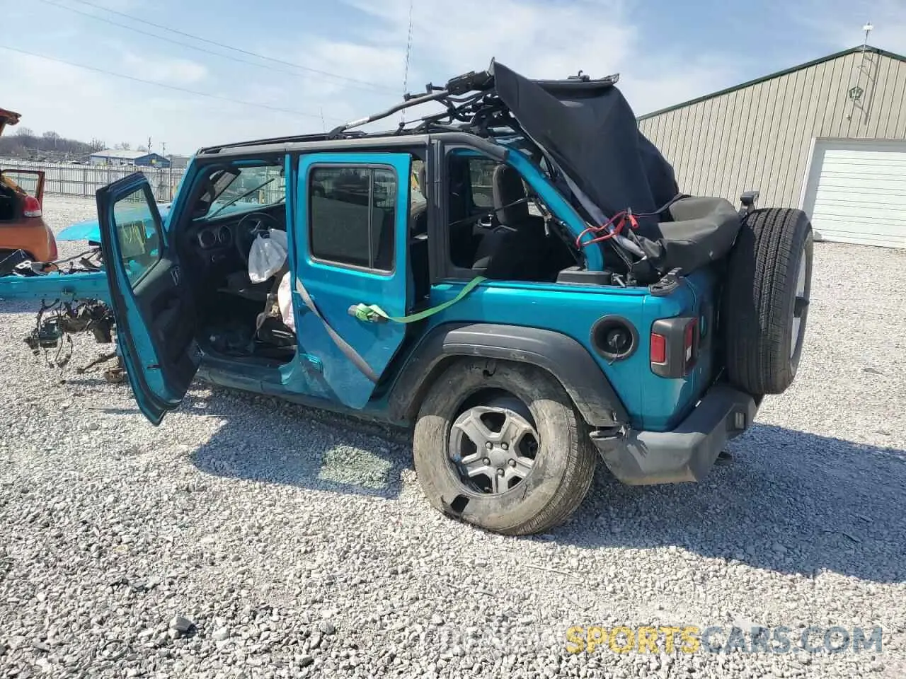 2 Photograph of a damaged car 1C4HJXDN9LW232595 JEEP WRANGLER 2020
