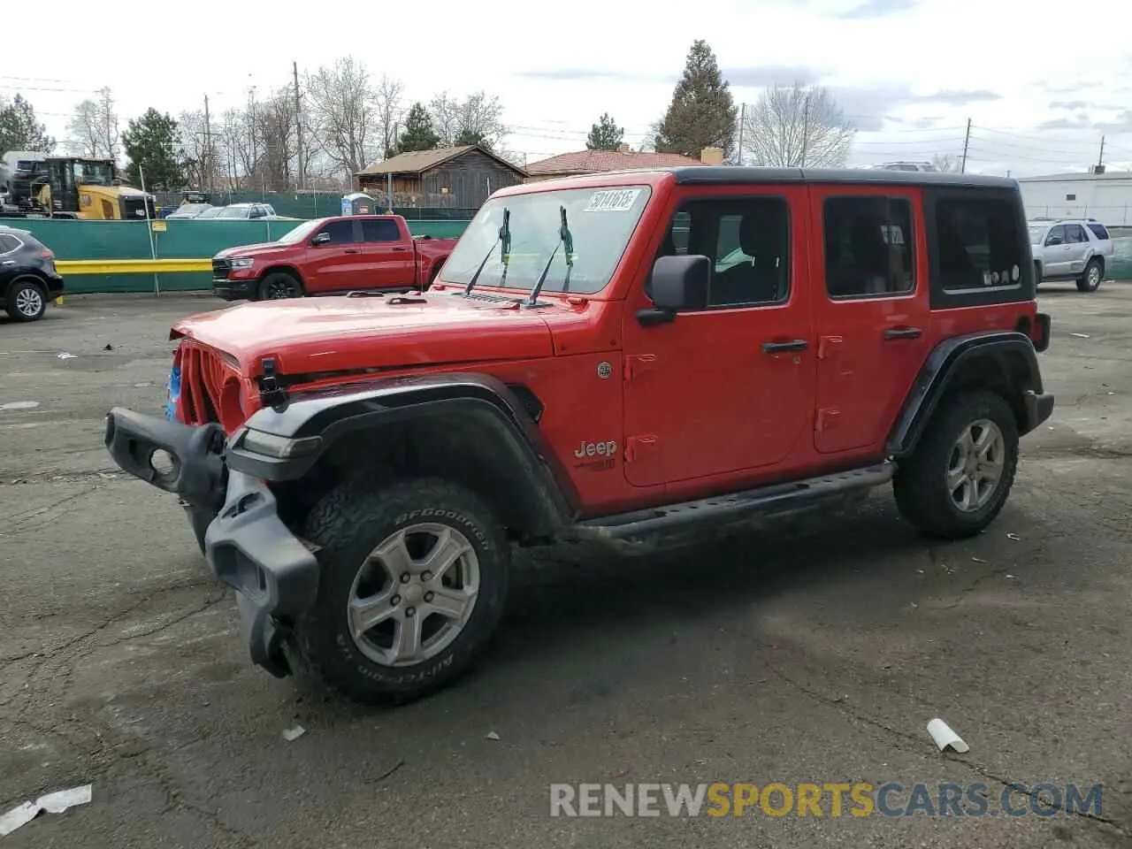 1 Photograph of a damaged car 1C4HJXDNXLW160354 JEEP WRANGLER 2020