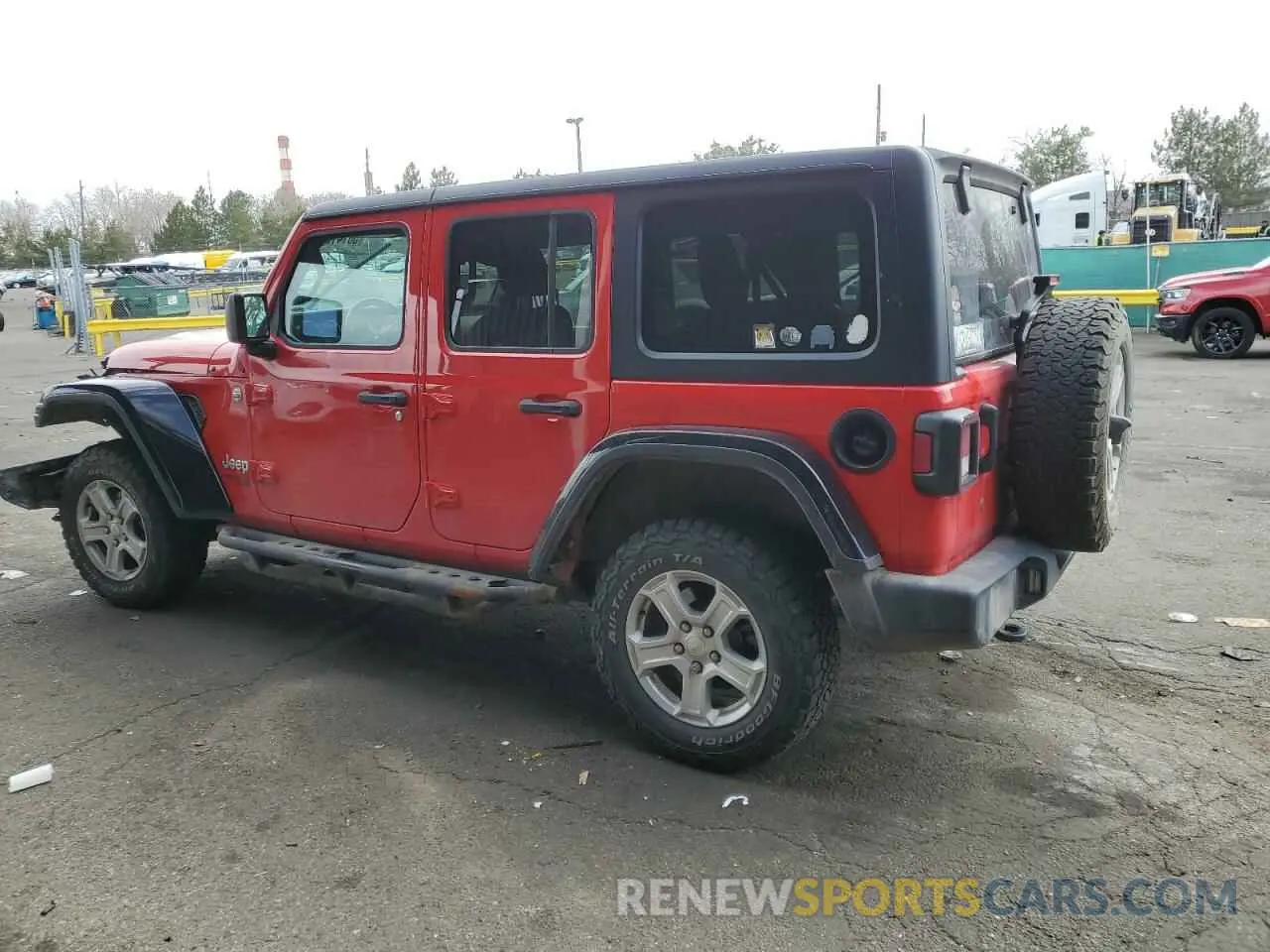 2 Photograph of a damaged car 1C4HJXDNXLW160354 JEEP WRANGLER 2020