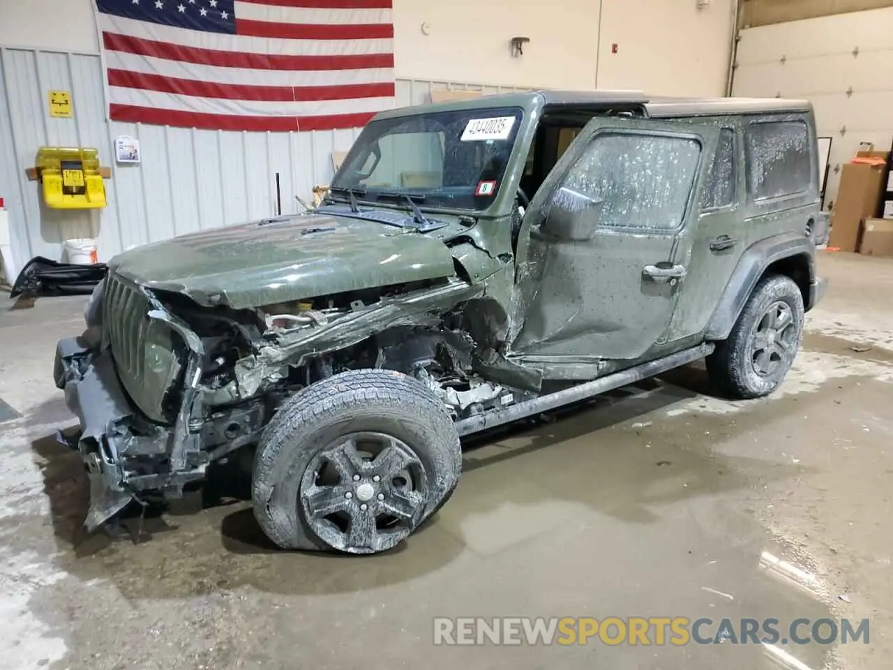 1 Photograph of a damaged car 1C4HJXDNXLW291607 JEEP WRANGLER 2020