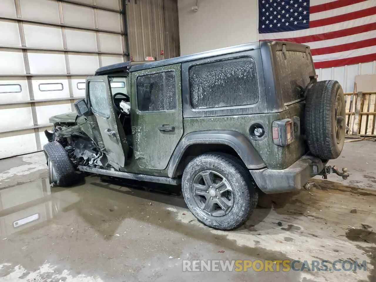 2 Photograph of a damaged car 1C4HJXDNXLW291607 JEEP WRANGLER 2020
