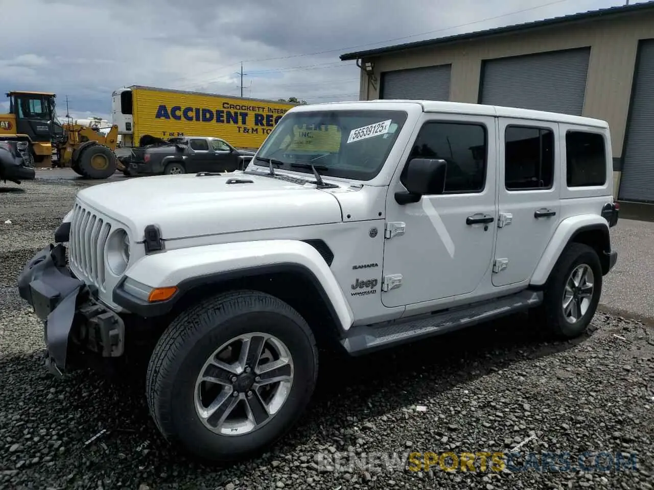 1 Photograph of a damaged car 1C4HJXEG1LW197700 JEEP WRANGLER 2020