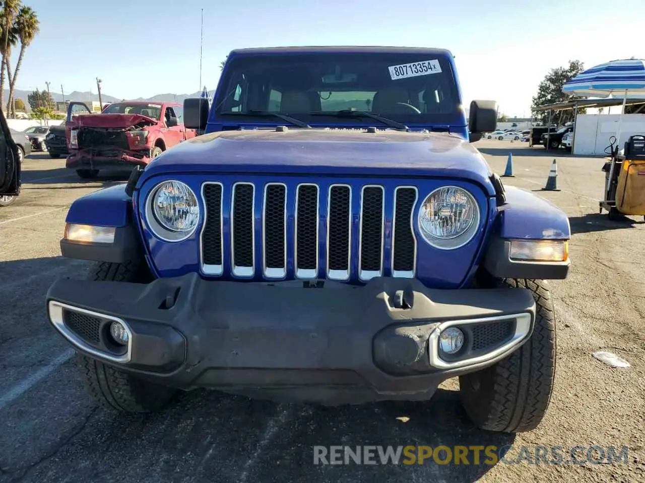 5 Photograph of a damaged car 1C4HJXEG1LW233952 JEEP WRANGLER 2020