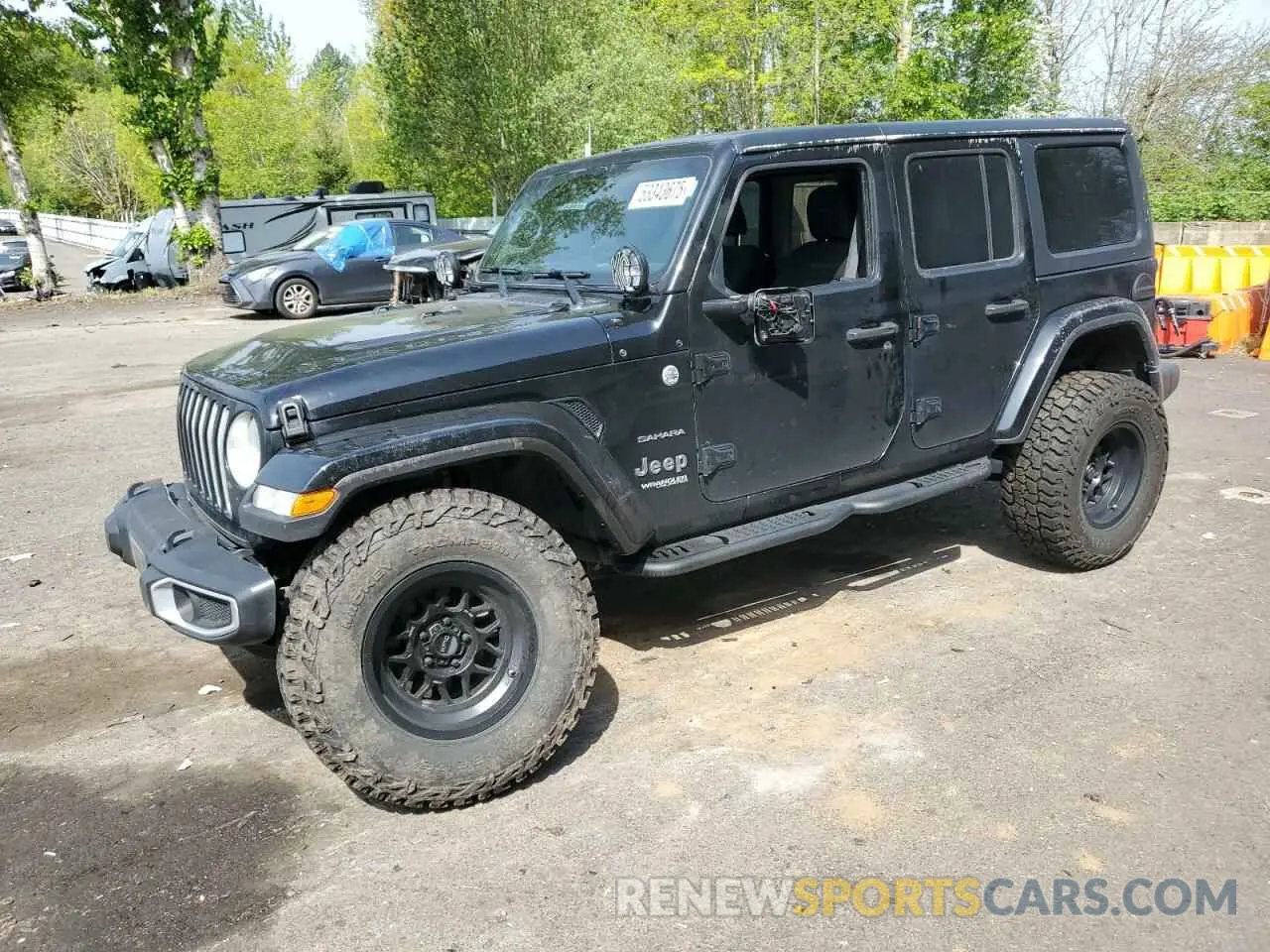 1 Photograph of a damaged car 1C4HJXEN0LW213643 JEEP WRANGLER 2020