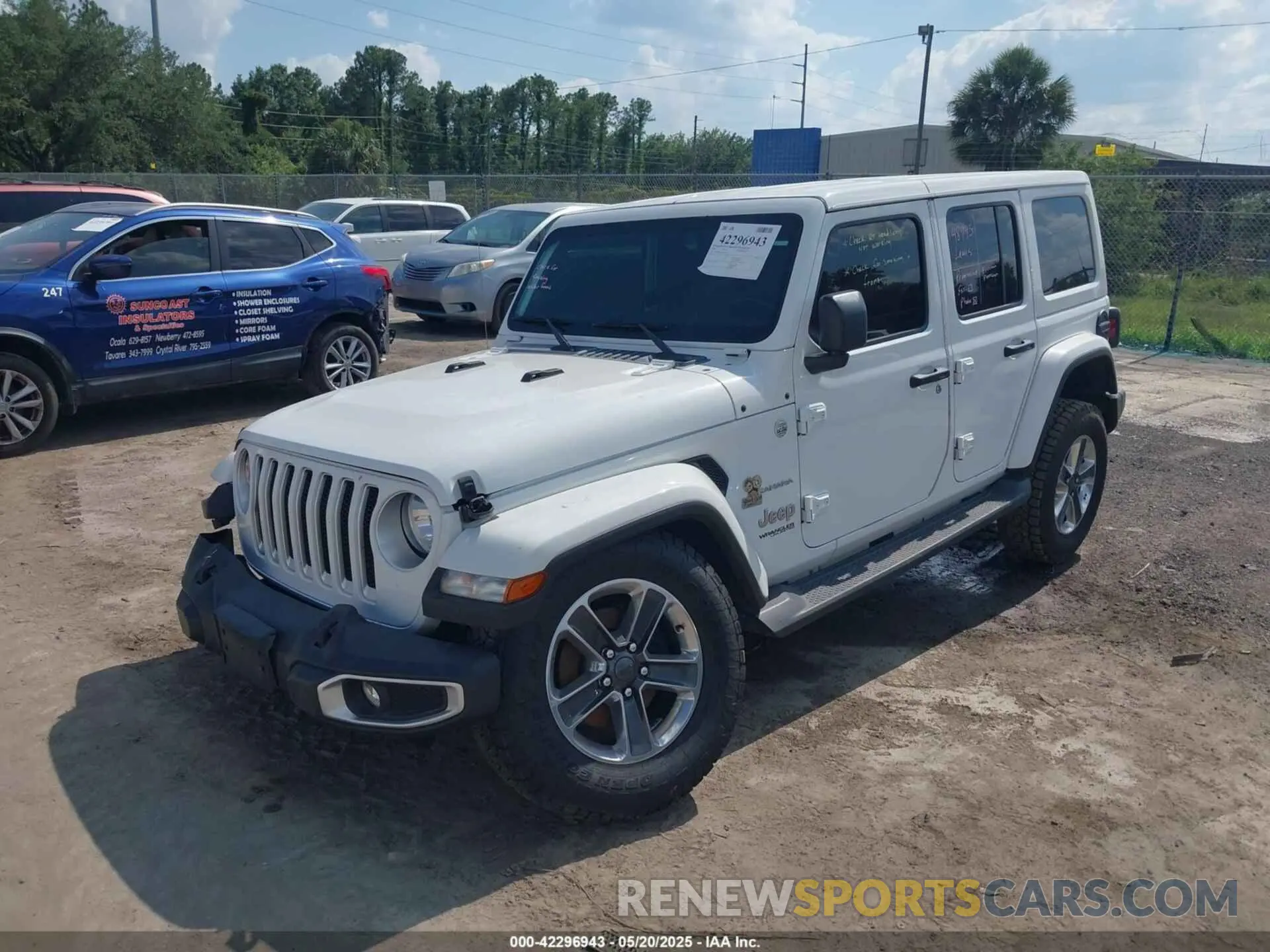 2 Photograph of a damaged car 1C4HJXEN2LW109428 JEEP WRANGLER 2020