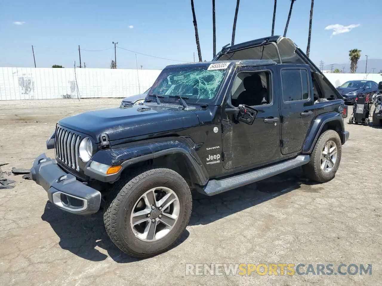 1 Photograph of a damaged car 1C4HJXEN2LW213644 JEEP WRANGLER 2020