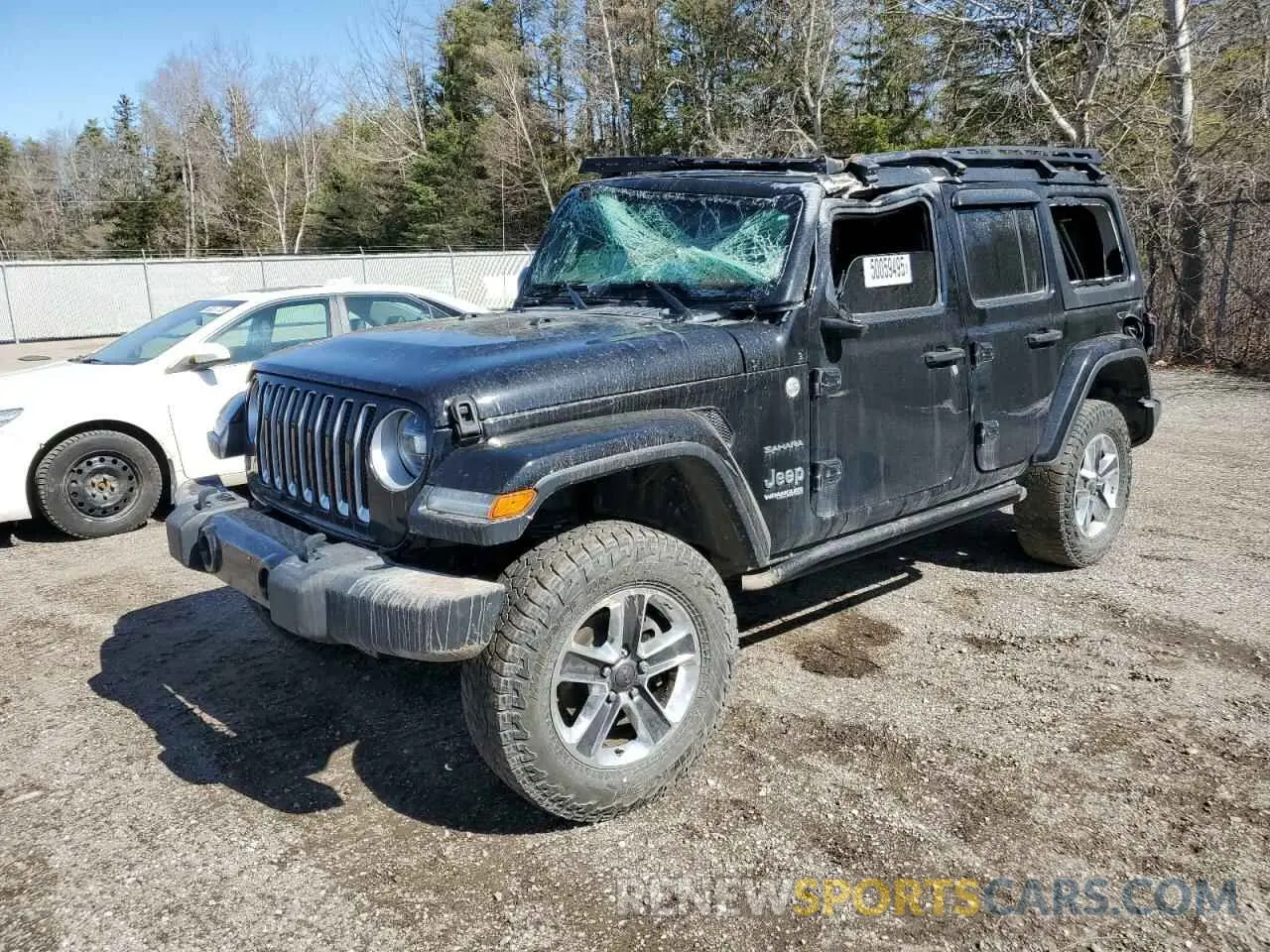 1 Photograph of a damaged car 1C4HJXEN3LW178659 JEEP WRANGLER 2020