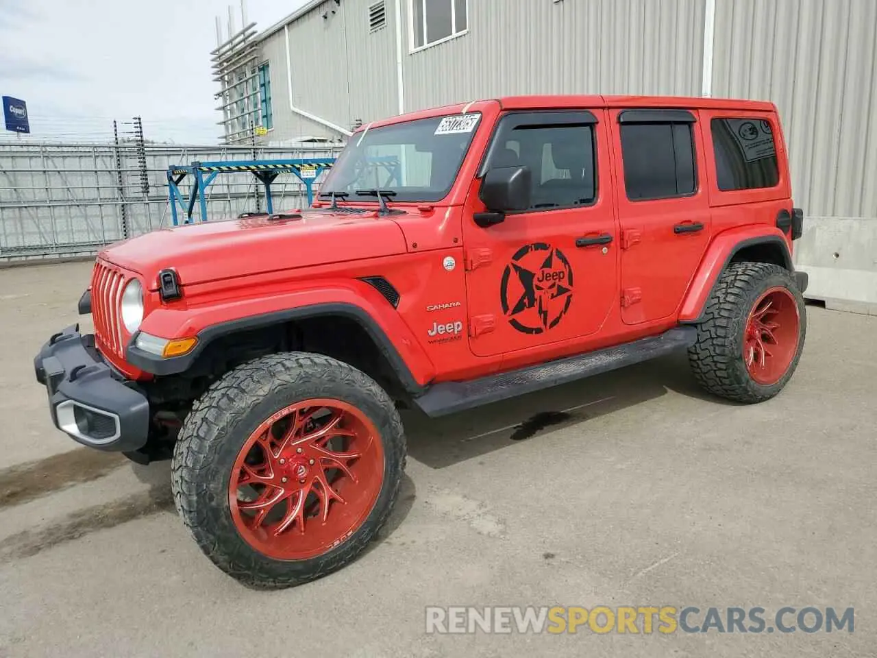 1 Photograph of a damaged car 1C4HJXEN3LW294072 JEEP WRANGLER 2020