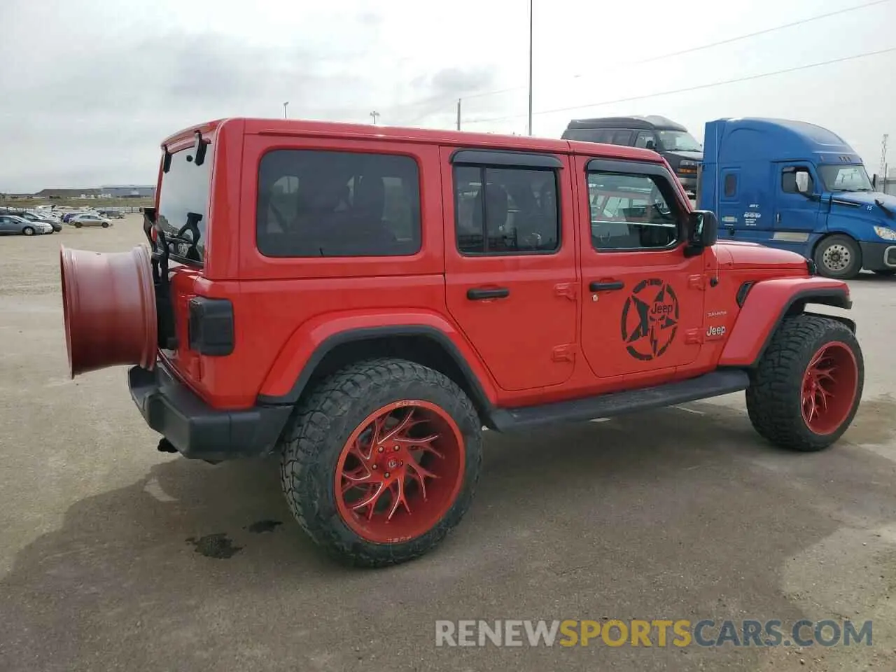 3 Photograph of a damaged car 1C4HJXEN3LW294072 JEEP WRANGLER 2020